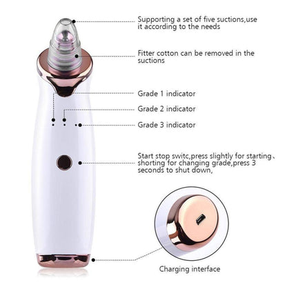 Pore Cleansing Vacuum Blackhead Remover Diamond Exfoliator