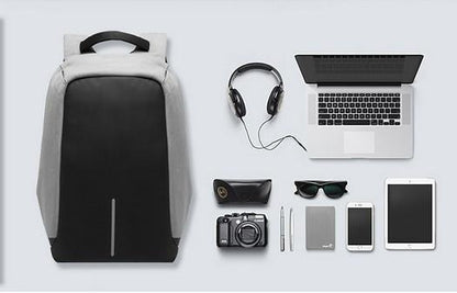 Stylish College Backpack with USB Laptop Compartment