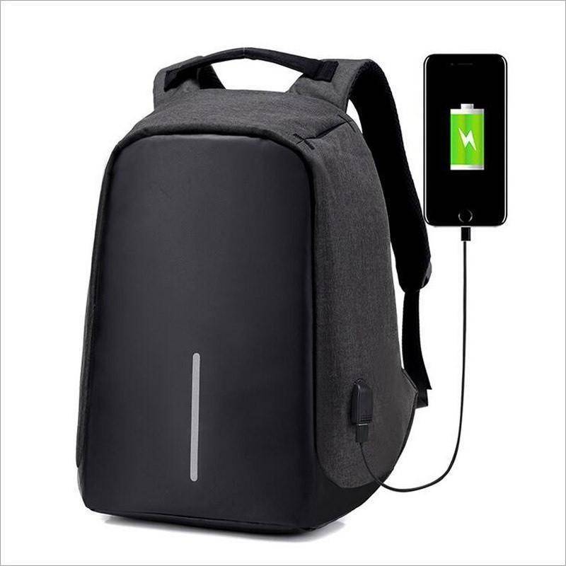 Stylish College Backpack with USB Laptop Compartment