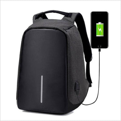 Stylish College Backpack with USB Laptop Compartment