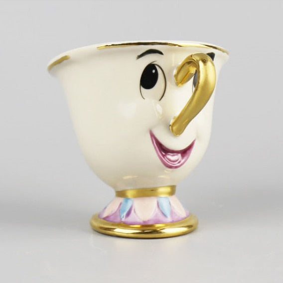 Beautiful Disney Inspired Tea Set Mrs Potts Teapot Cups - Yeezlab