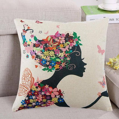 Colorful Tree Pattern Soft Home Pillow Covers