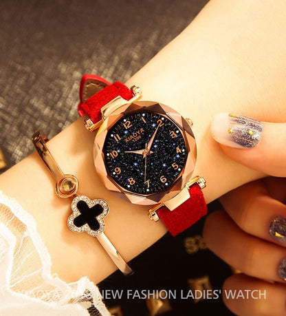 Fashion Galaxy Star Ladies Wristwatch Bracelet