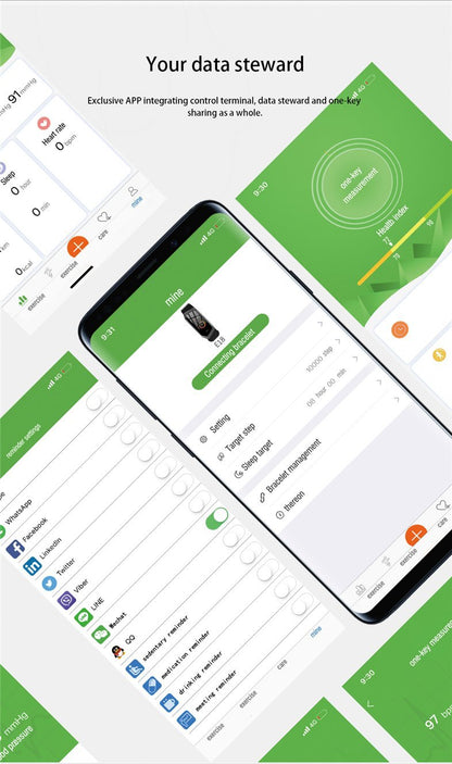 Waterproof Fitness Tracker Smartwatch Heart Rate Monitor