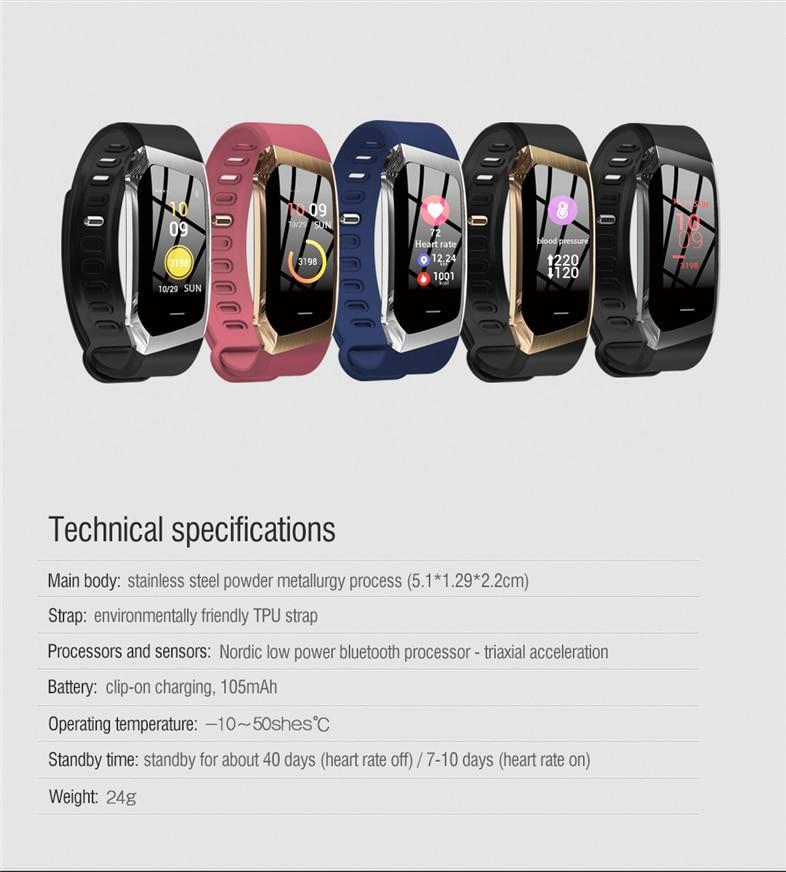 Waterproof Fitness Tracker Smartwatch Heart Rate Monitor