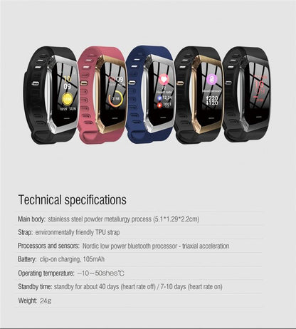 Waterproof Fitness Tracker Smartwatch Heart Rate Monitor