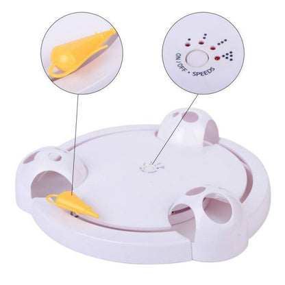 Fun Electronic Cat Toy - Auto Spinning Mouse Game
