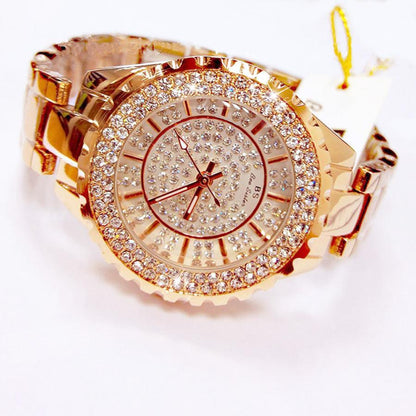 Glamorous Diamond Stainless Steel Ladies Watch - Yeezlab