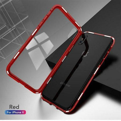 Clear Protective iPhone Glass Phone Case Cover