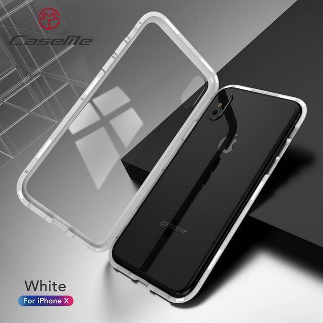 Clear Protective iPhone Glass Phone Case Cover