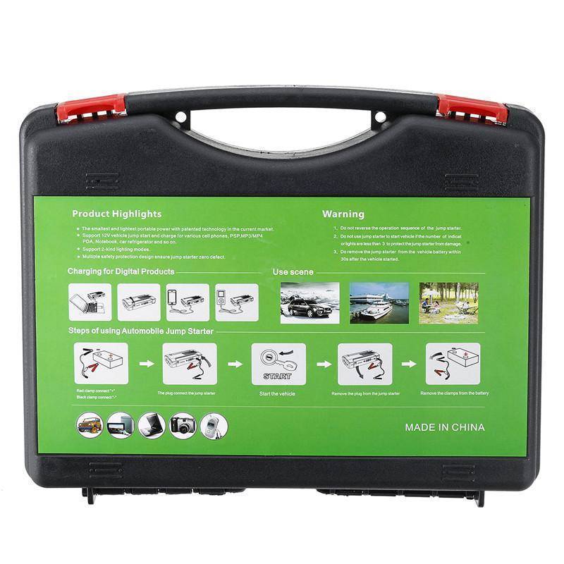 Portable 12V Car Battery Jump Starter Emergency Kit