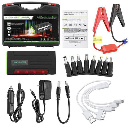 Portable 12V Car Battery Jump Starter Emergency Kit
