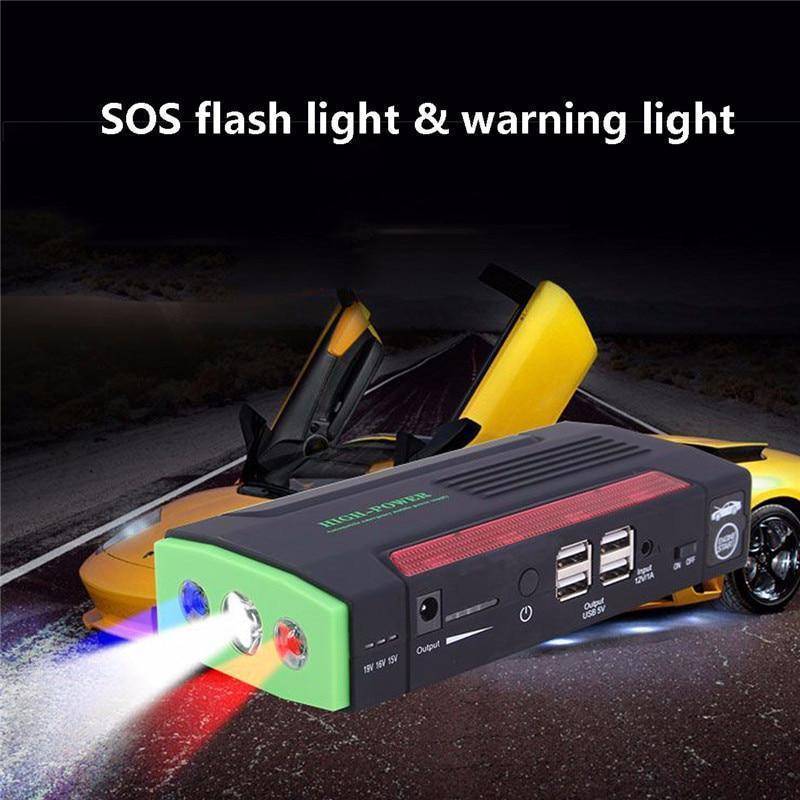 Portable 12V Car Battery Jump Starter Emergency Kit