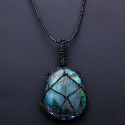 Bold Labradorite Pendant Necklace for Women's Empowerment
