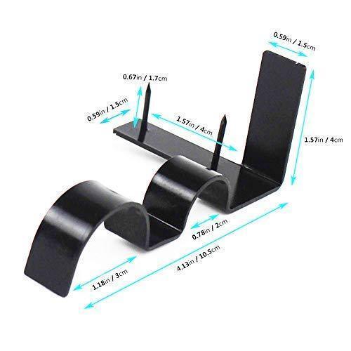 Easy Install Curtain Rod Bracket (2 Pack)