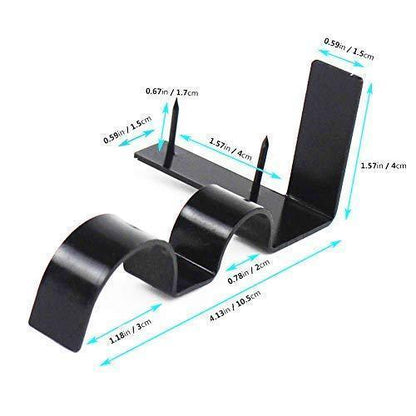 Easy Install Curtain Rod Bracket (2 Pack)