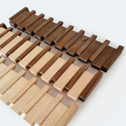 Modern Wooden Piano Coat Hook Rack