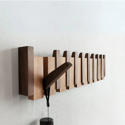 Modern Wooden Piano Coat Hook Rack