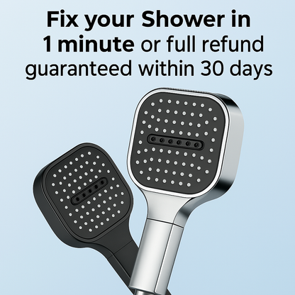 High Pressure Shower Head with Filter – Turbo Boost Showerhead for Low Water Pressure
