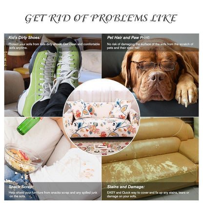 Washable Faux Leather Sofa Protector
