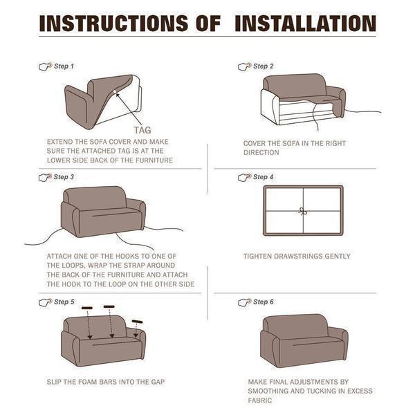 Washable Faux Leather Sofa Protector