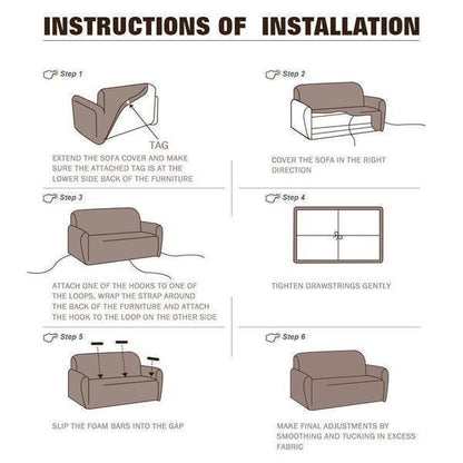 Washable Faux Leather Sofa Protector