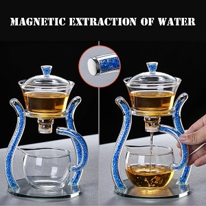 Luxury Clear Glass Magnetic Tea Strainer