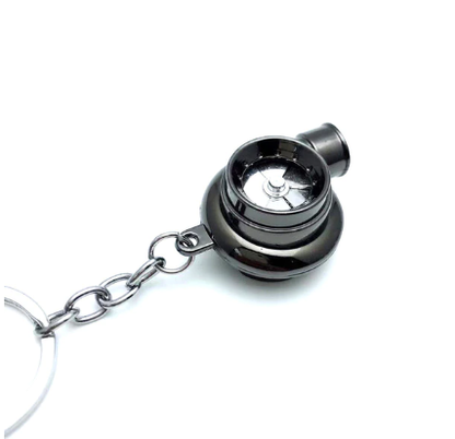 Compact LED Keychain Flashlight Fan