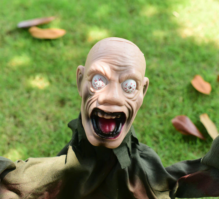 Spooky Animated Zombie Yard Halloween Decor