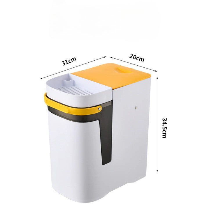 Dual Compartment Kitchen Trash Recycling Bin - Yeezlab