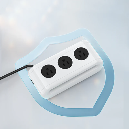 Compact USB Charging Power Strip Station