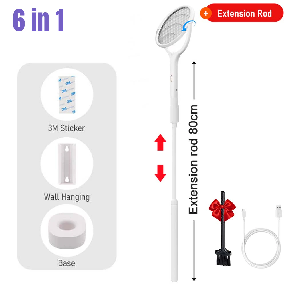 Portable 6in1 Rechargeable Mosquito Killer Lamp