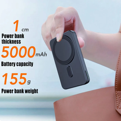 Compact 3in1 Wireless Fast Charging Power Bank Dock