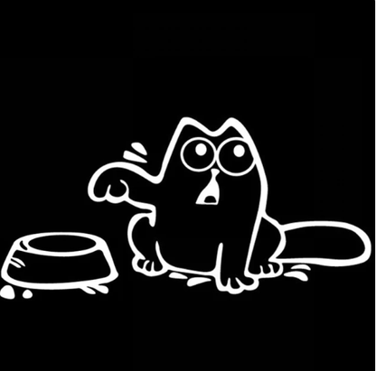 Fun Cat Bowl Car Fuel Tank Cap Cover