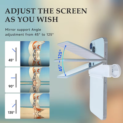 Phone Camera Reflection Mirror Clip Accessory Kit