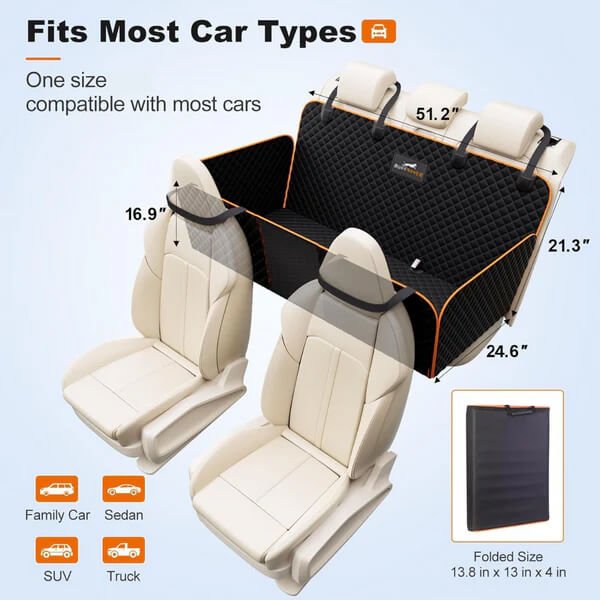 Portable Pet Car Bench Seat