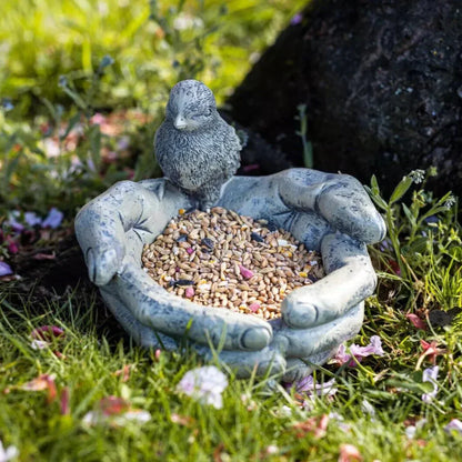 Unique Resin Bird Feeder Handmade Garden Decoration