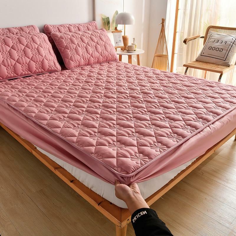 Soft Mattress Protector and Pillowcase Set