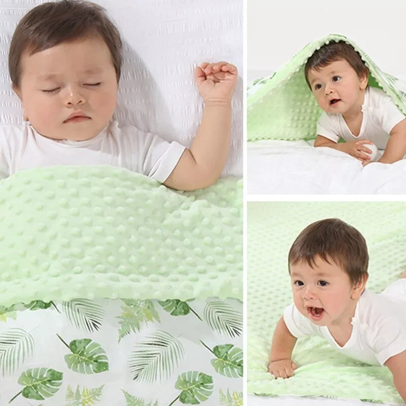 Plush Baby Blanket – Warm Double Layer Blanket
