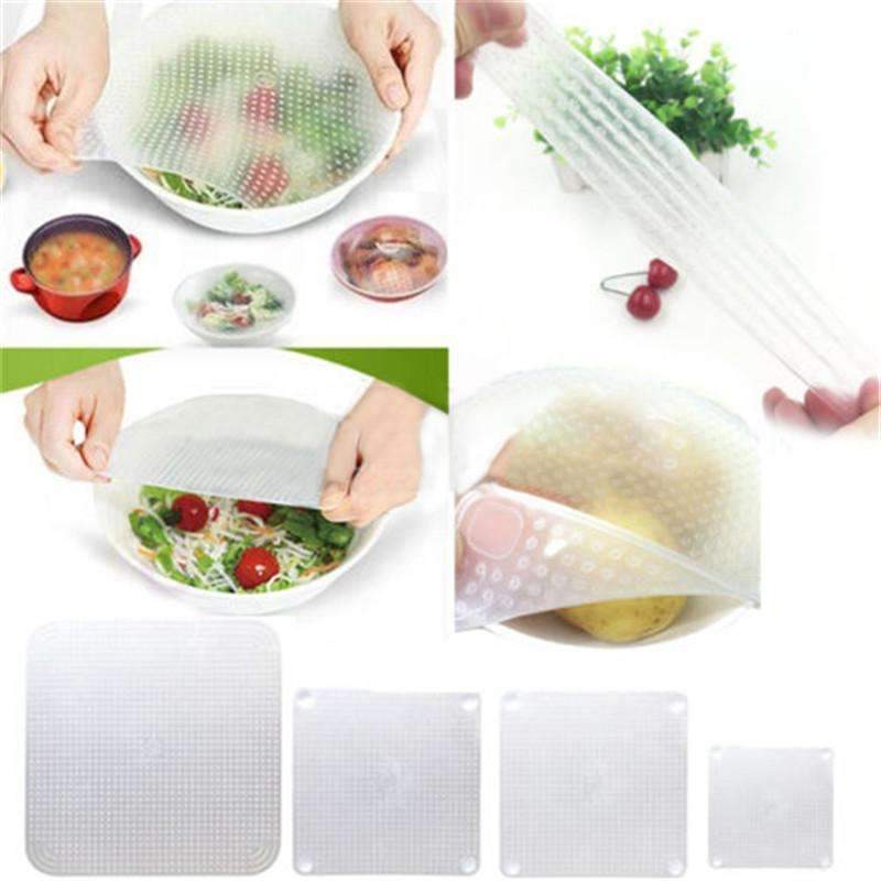 Fresh Food Storage Silicone Wrap Set of 4 - Yeezlab