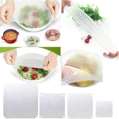 Fresh Food Storage Silicone Wrap Set of 4 - Yeezlab