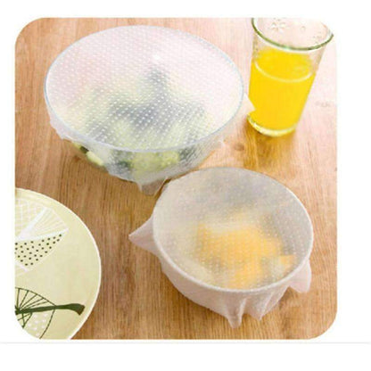 Fresh Food Storage Silicone Wrap Set of 4