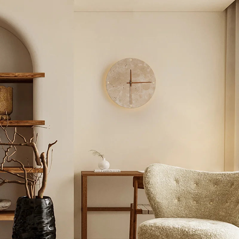 Modern Wall Light with Clock - Yeezlab