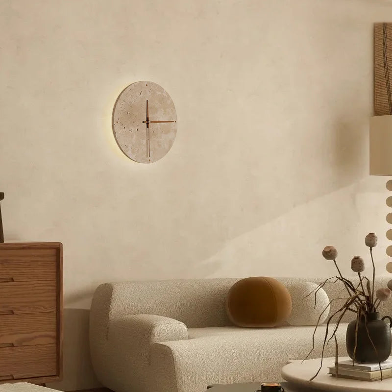 Modern Wall Light with Clock