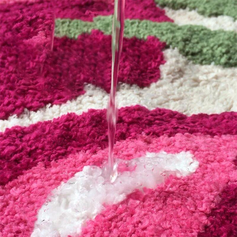 Plush Cherry Bathroom Mat