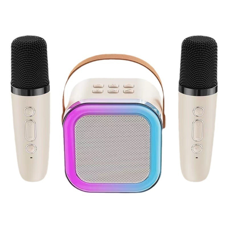 Compact Karaoke System With Bluetooth Mics