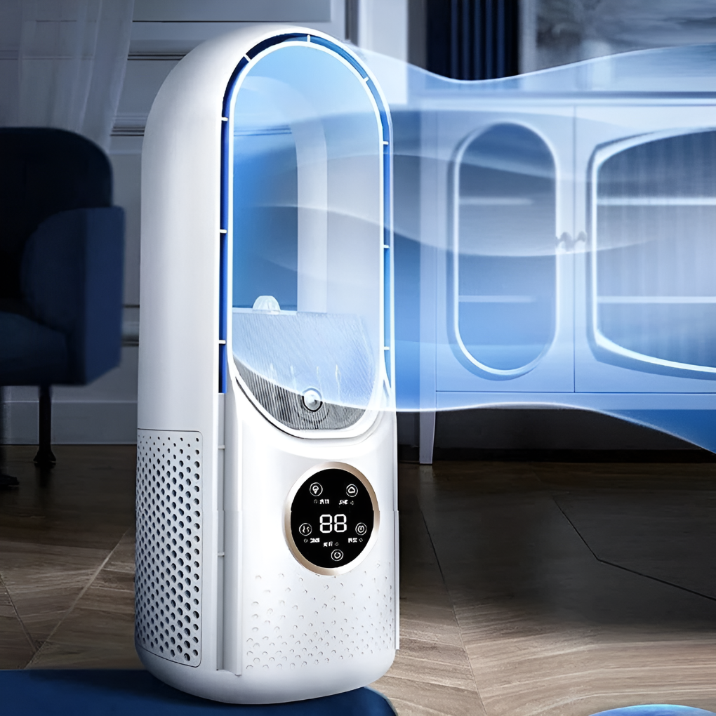 Portable Blade- Silent Air Cooler Fan for Home Office - yeezlab
