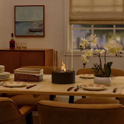 Modern Indoor Table Fire Pit with Smokeless Bioethanol Burner