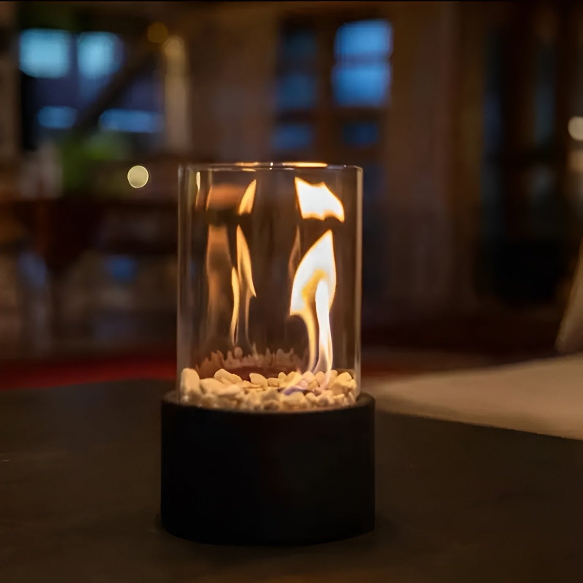 Modern Indoor Table Fire Pit with Smokeless Bioethanol Burner - Yeezlab