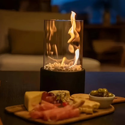 Modern Indoor Table Fire Pit with Smokeless Bioethanol Burner